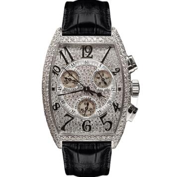 FRANCK MULLER Cintree Curvex Chronographe 2852 CC QZ D CD white Replica Watch